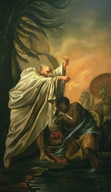 Saint Philippe baptisant l'eunuque de la reine Candace
