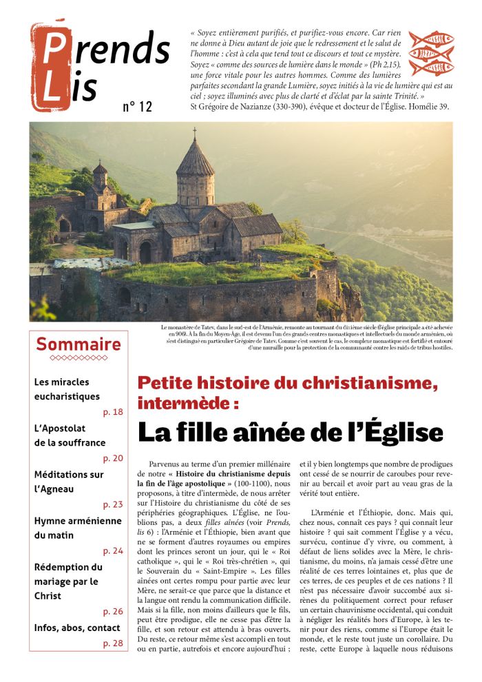 Arménie, fille aînée de l'Eglise